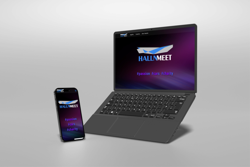 gray background iphone and laptop mockup